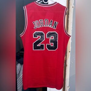 Men’s Michael Jordan Red 97-98 Season NBA Finals Throwback Basketball Jersey NWT